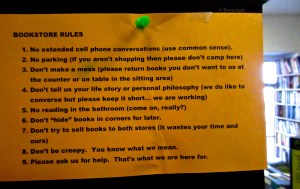 Bookstore Rules
